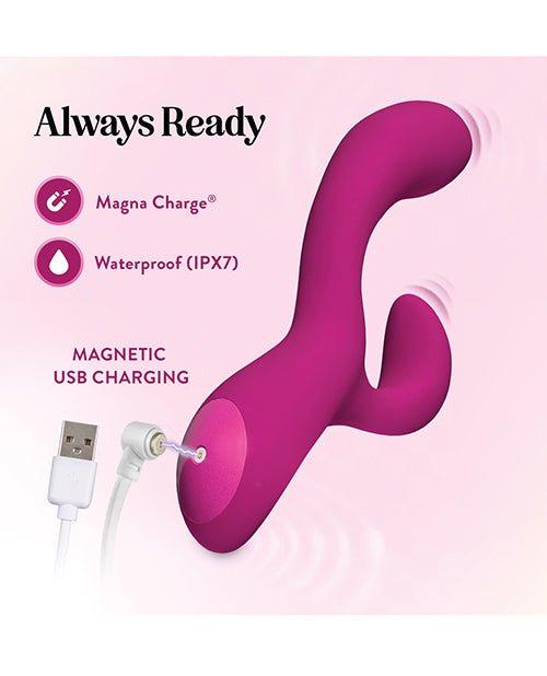 Blush Quinn Rabbit Vibrator - Burgundy | Shop Lowest Prices at Funlove.com
