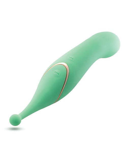 Blush Stella 7 Inch Dual - Ended Clitoral G - Spot Vibrating Wand With Precision Stimulation – Green | Shop Lowest Prices at Funlove.com