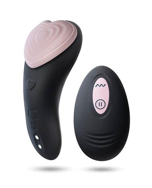 Blush Temptasia Heartbeat Panty Vibe w/Remote - Pink & black | Shop Lowest Prices at Funlove.com