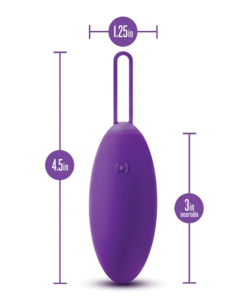 Blush Wellness Imara Vibrating Egg w/Remote - Purple | Shop Lowest Prices at Funlove.com