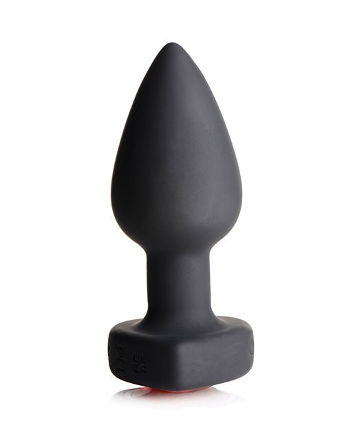 Booty Sparks 28X Silicone Vibrating Red Heart Anal Plug w/Remote - Small | Shop Lowest Prices at Funlove.com