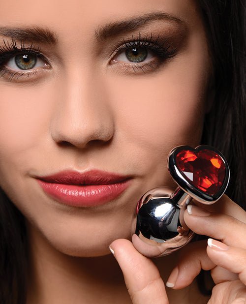 Booty Sparks Red Heart Gem - Medium Anal Plug | Shop Lowest Prices at Funlove.com