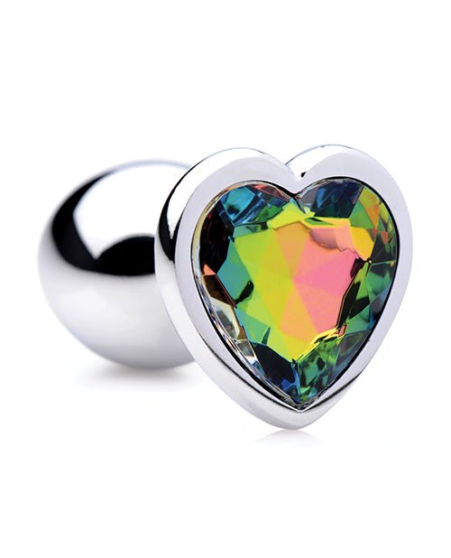 Bootysparks Rainbow Prism Heart Anal Plug | Shop Lowest Prices at Funlove.com