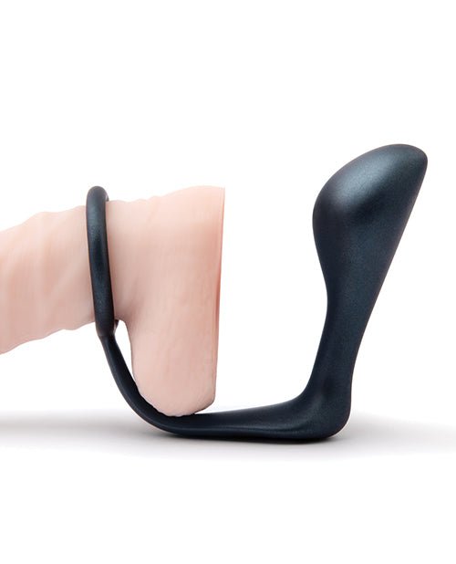 BVibe Butties Ringer Cock Ring & Prostate Plug in Black | Shop Lowest Prices at Funlove.com