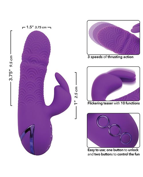 California Dreaming Manhattan Beach Marvel Dual Stimulation Vibe - Purple | Shop Lowest Prices at Funlove.com