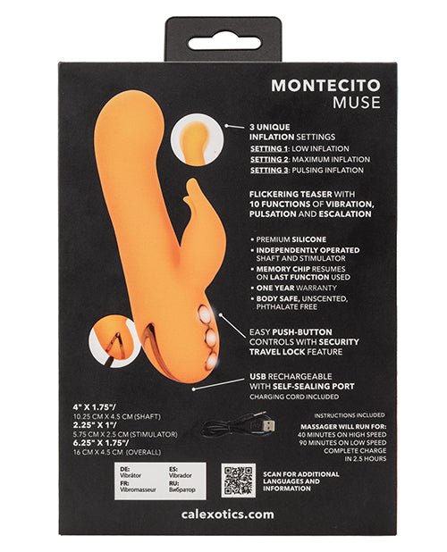 California Dreaming Montecito Muse Dual Stimulation Vibe - Orange | Shop Lowest Prices at Funlove.com
