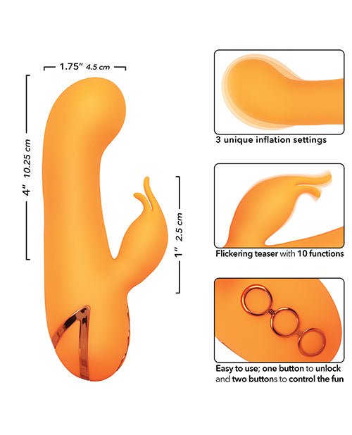 California Dreaming Montecito Muse Dual Stimulation Vibe - Orange | Shop Lowest Prices at Funlove.com