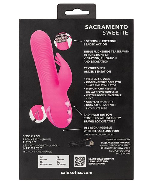 California Dreaming Sacramento Sweetie Vibrator & Rotating Stimulator | Shop Lowest Prices at Funlove.com