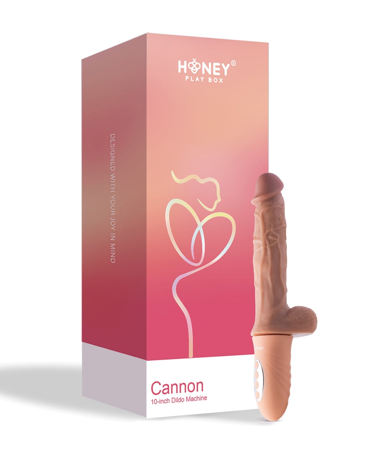 Cannon 10" Dildo Handheld Sex Machine - Light | Shop Lowest Prices at Funlove.com