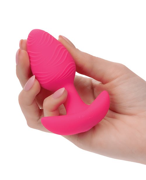 Cheeky Glow in the Dark Vibrating Butt Plug - Pink | Shop Lowest Prices at Funlove.com