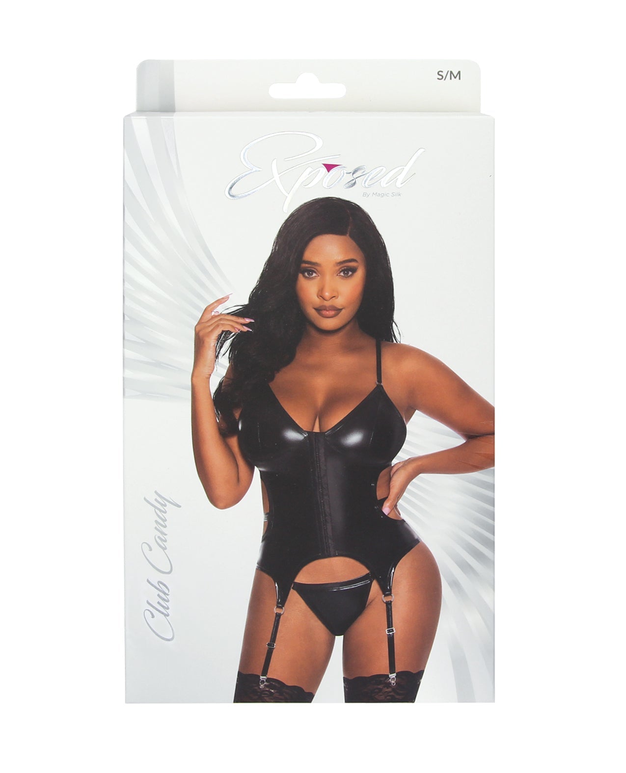 Club Candy Basque & Cheeky Panty Black S/M | Shop Lowest Prices at Funlove.com