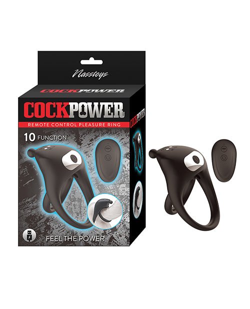 Cock Power Remote Control Pleasure Ring - Black | Shop Lowest Prices at Funlove.com