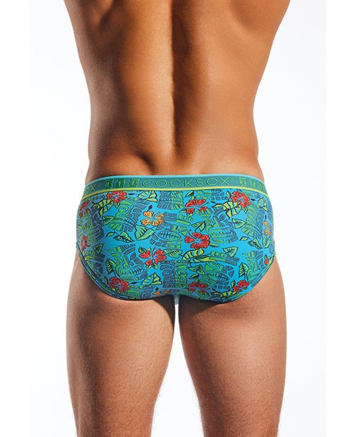 Cocksox Contour Pouch Sports Brief - Multi - Color Tiki MD | Shop Lowest Prices at Funlove.com