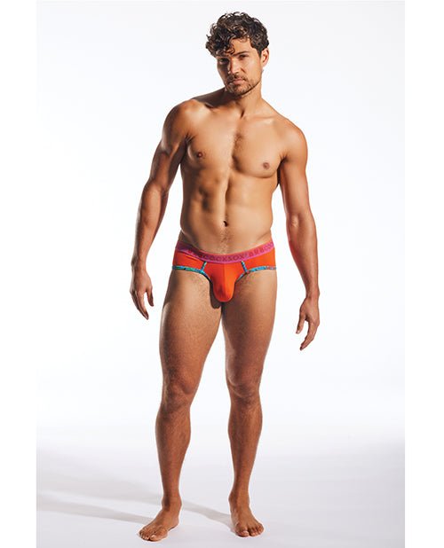 Cocksox Contour Pouch Sports Brief - Sunset Orange SM | Shop Lowest Prices at Funlove.com