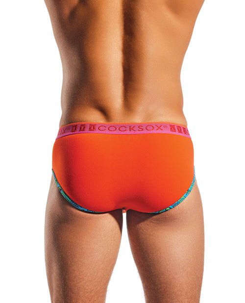 Cocksox Contour Pouch Sports Brief - Sunset Orange XL | Shop Lowest Prices at Funlove.com