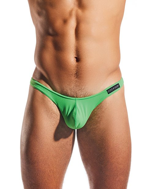 Cocksox Enhancing Pouch Thong - Palm Leaf Green MD | Shop Lowest Prices at Funlove.com