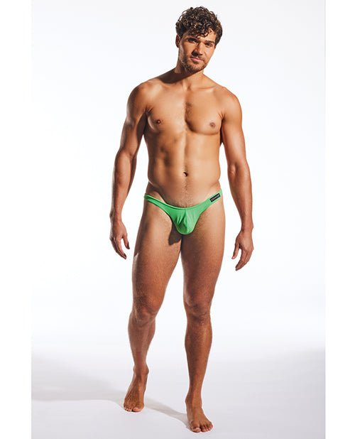 Cocksox Enhancing Pouch Thong - Palm Leaf Green MD | Shop Lowest Prices at Funlove.com