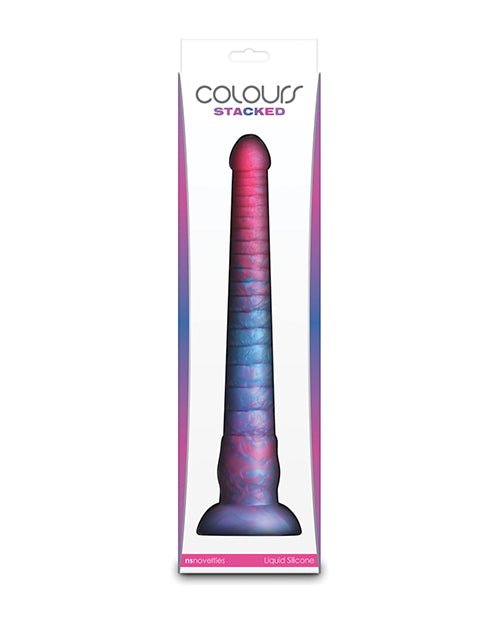Colours Stacked 12" Dildo - Pink/Blue | Shop Lowest Prices at Funlove.com