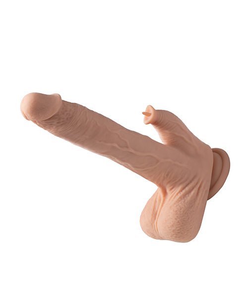 Colter App Controlled Realistic 8.5" Thrusting Dildo Vibrator w/Clit Licker - Ivory | Shop Lowest Prices at Funlove.com