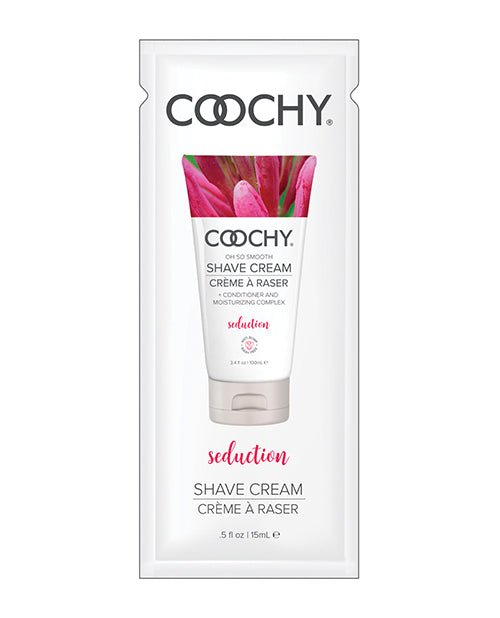 COOCHY Seduction Shave Cream Foil - .5 oz Honeysuckle/Citrus | Shop Lowest Prices at Funlove.com