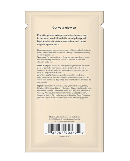 COOCHY Ultra Silky Body Lotion Foil - .35 oz Mango Coconut | Shop Lowest Prices at Funlove.com
