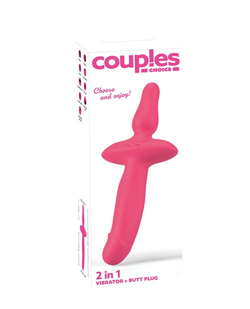 Couples Choice 2in1 Vaginal & Anal Vibrator - Pink | Shop Lowest Prices at Funlove.com