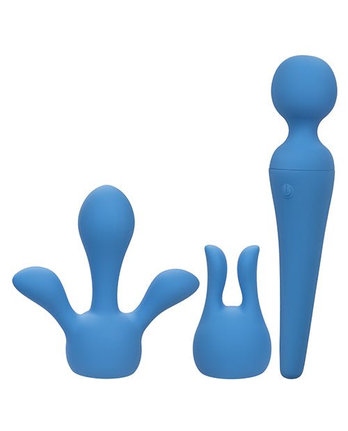 Couture Collection Body Wand Vibrator Kit - Blue | Shop Lowest Prices at Funlove.com
