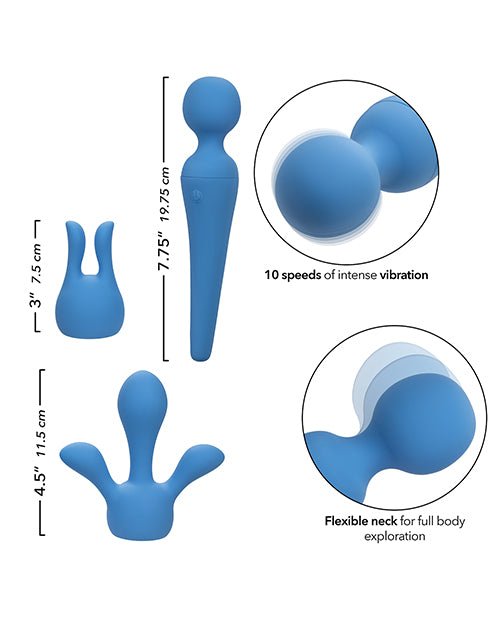 Couture Collection Body Wand Vibrator Kit - Blue | Shop Lowest Prices at Funlove.com