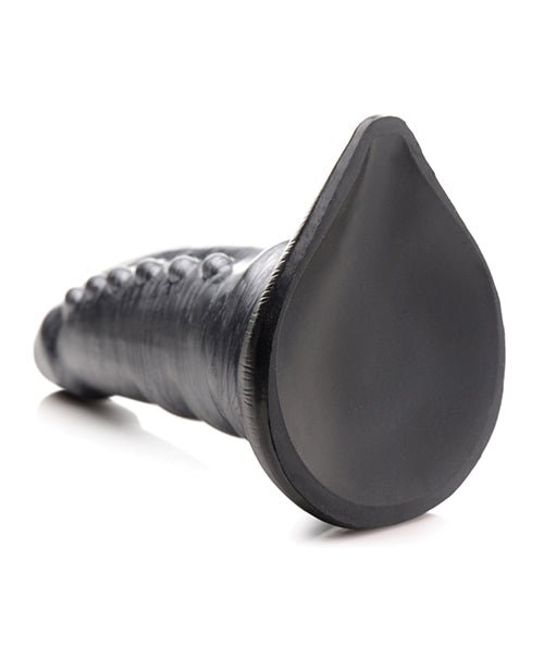 Creature Cocks Beastly Tapered Bumpy Silicone Dildo - Silver/Black | Shop Lowest Prices at Funlove.com