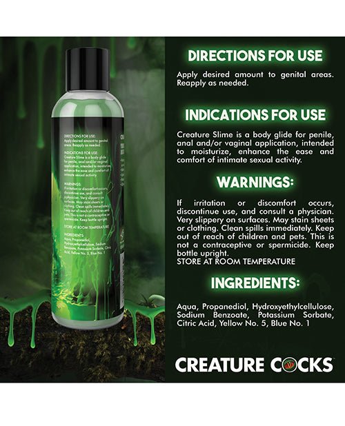 Creature Cocks - Creature Slime Green Slime Water - Based Lubricant 8oz | Shop Lowest Prices at Funlove.com