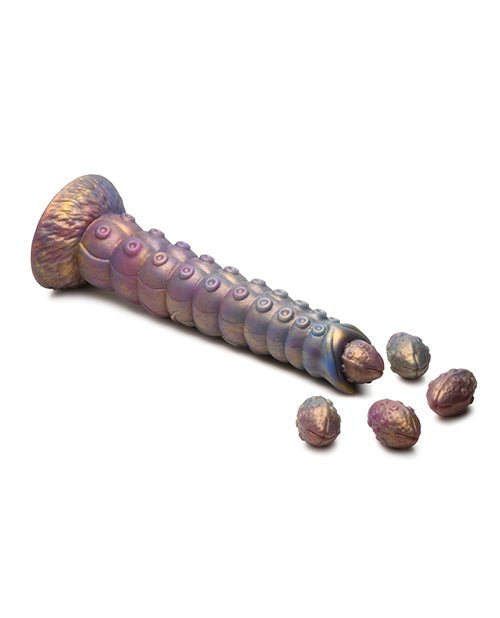 Creature Cocks Deep Invader Tentacle Ovipositor Silicone Dildo w/Eggs - Multi Color | Shop Lowest Prices at Funlove.com