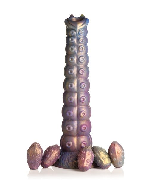Creature Cocks Deep Invader Tentacle Ovipositor Silicone Dildo w/Eggs - Multi Color | Shop Lowest Prices at Funlove.com