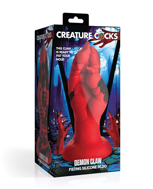 Creature Cocks Demon Claw Fisting Silicone Dildo - Red | Shop Lowest Prices at Funlove.com