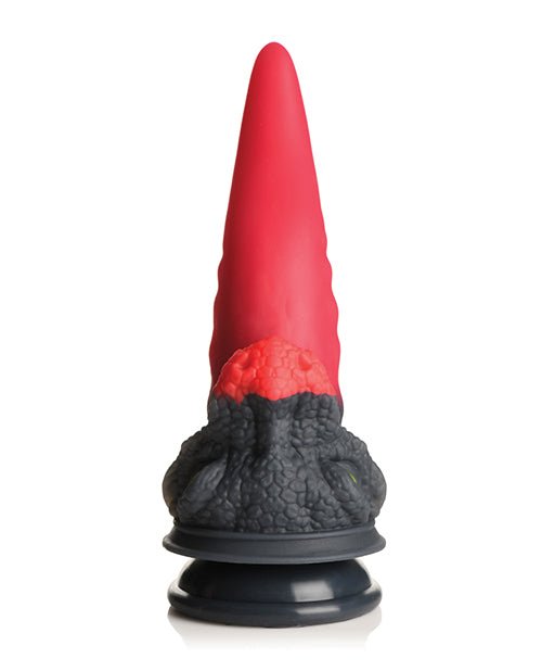 Creature Cocks Dragon Roar Silicone Dildo - Red/Black | Shop Lowest Prices at Funlove.com