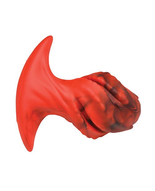 Creature Cocks Dragonspawn Silicone Butt Plug Medium - Black/Red | Shop Lowest Prices at Funlove.com