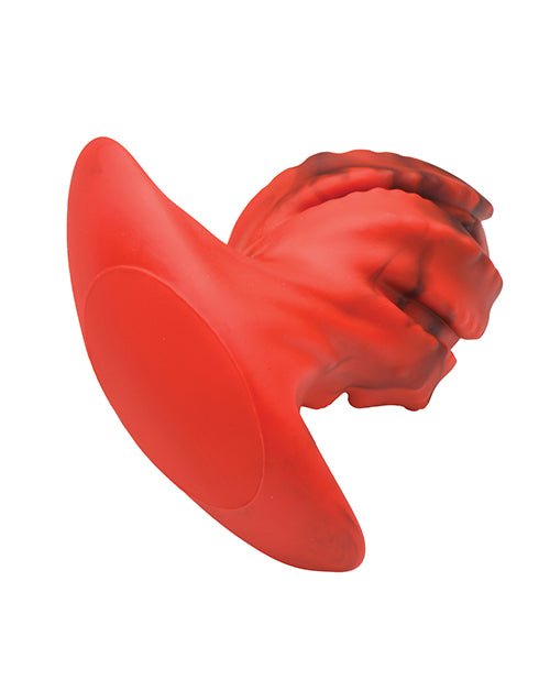 Creature Cocks Dragonspawn Silicone Butt Plug Medium - Black/Red | Shop Lowest Prices at Funlove.com