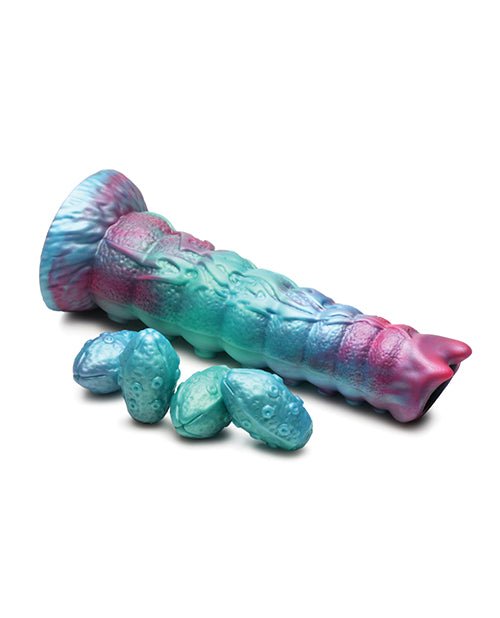 Creature Cocks Galactic Breeder Ovipositor Silicone Dildo w/Eggs - Multi Color | Shop Lowest Prices at Funlove.com