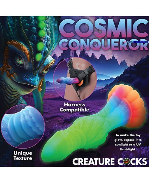 Creature Cocks Galactic Cock Alien Creature Silicone Dildo - Glow In The Dark | Shop Lowest Prices at Funlove.com
