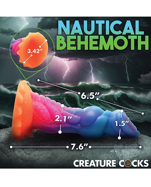 Creature Cocks Glow - in - the - Dark Aqua - Cock Silicone Dildo | Shop Lowest Prices at Funlove.com