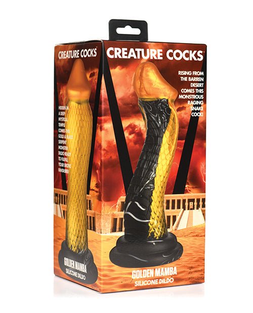 Creature Cocks Golden Mamba Silicone Dildo | Shop Lowest Prices at Funlove.com