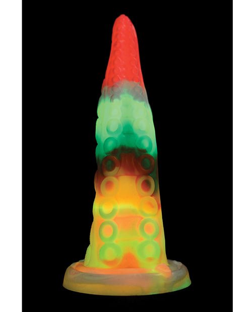 Creature Cocks Luminoctopus Glow - in - the - Dark Tentacle Dildo - Rainbow | Shop Lowest Prices at Funlove.com