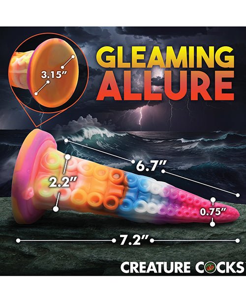 Creature Cocks Luminoctopus Glow - in - the - Dark Tentacle Dildo - Rainbow | Shop Lowest Prices at Funlove.com