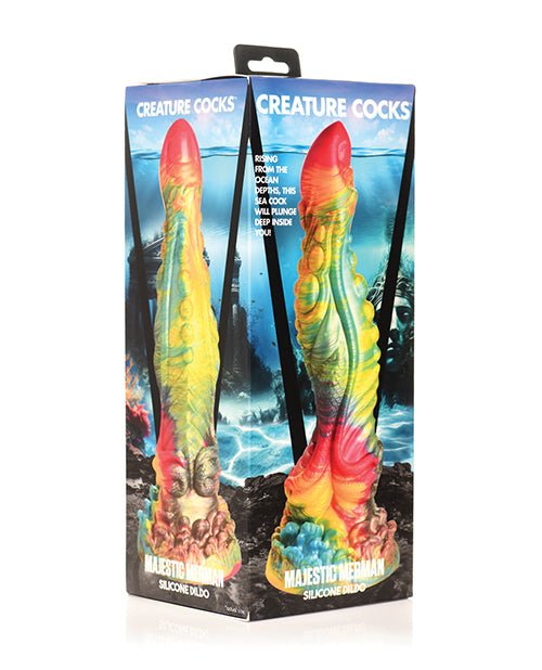 Creature Cocks Majestic Merman Silicone Dildo - Multi Color | Shop Lowest Prices at Funlove.com