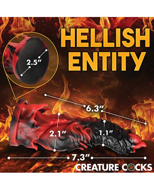 Creature Cocks Mephisto Silicone Dildo - Black/Red | Shop Lowest Prices at Funlove.com
