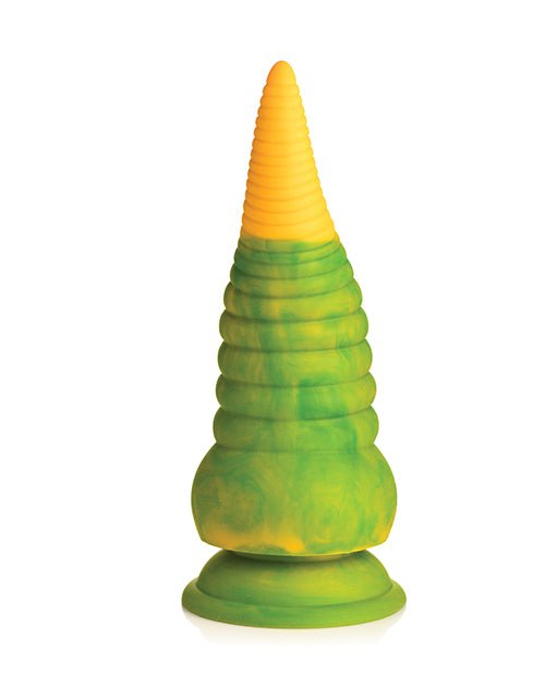 Creature Cocks Monstropus 2.0 Vibrating Tentacle Silicone Dildo - Yellow/Green | Shop Lowest Prices at Funlove.com