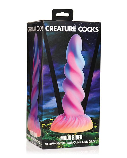 Creature Cocks Moon Rider Unicorn Dildo - Glow In The Dark | Shop Lowest Prices at Funlove.com