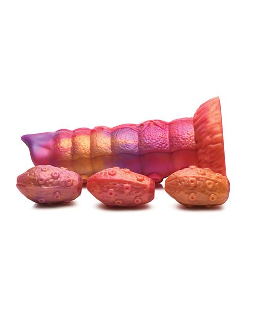 Creature Cocks Nymphoid Ovipositor Silicone Dildo w/Eggs - Multi Color | Shop Lowest Prices at Funlove.com
