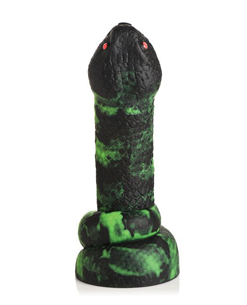 Creature Cocks Python Silicone Dildo - Black/Green | Shop Lowest Prices at Funlove.com