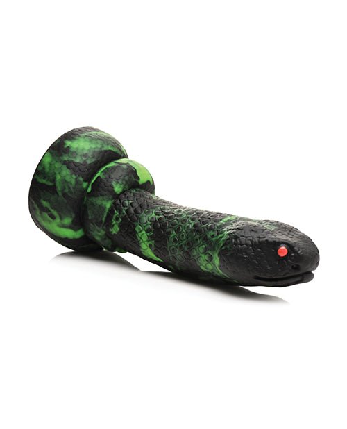 Creature Cocks Python Silicone Dildo - Black/Green | Shop Lowest Prices at Funlove.com