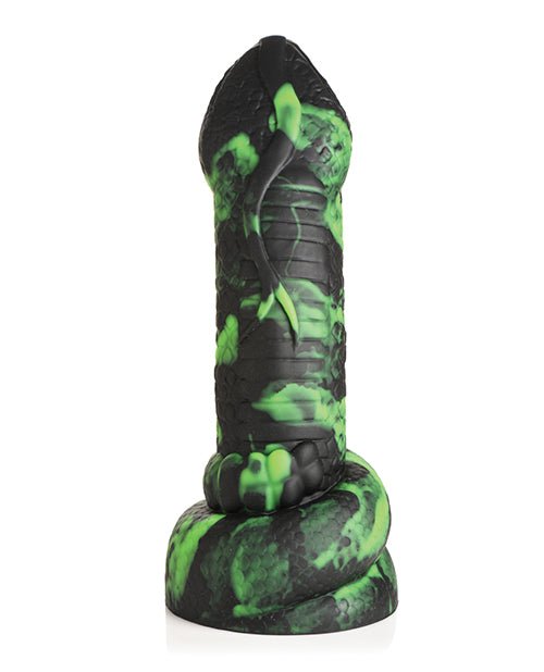 Creature Cocks Python Silicone Dildo - Black/Green | Shop Lowest Prices at Funlove.com